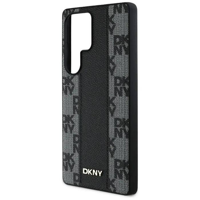 DKNY кожен кариран калъф MagSafe за Samsung Galaxy S25