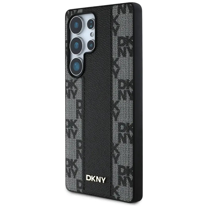 DKNY кожен кариран калъф MagSafe за Samsung Galaxy S25