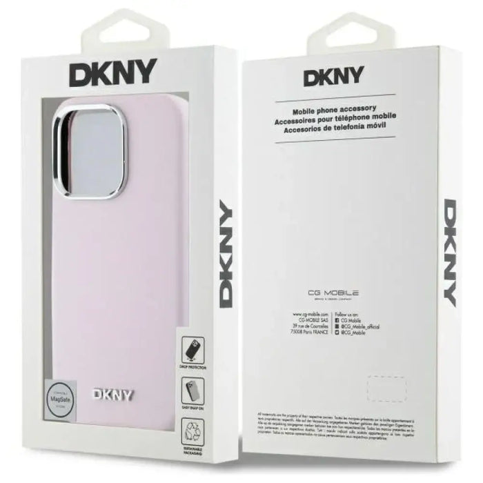 DKNY Liquid Silicone Small Metal Logo MagSafe Калъф
