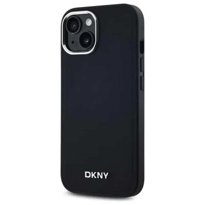 DKNY Plain Logo MagSafe Калъф за iPhone 14 - черен