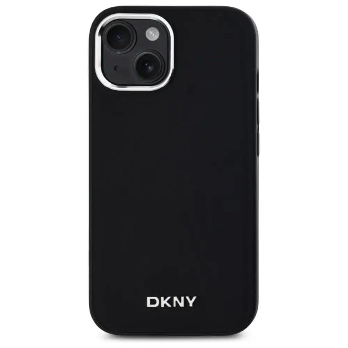 DKNY Plain Logo MagSafe Калъф за iPhone 14 - черен