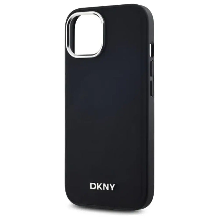 DKNY Plain Logo MagSafe Калъф за iPhone 14 - черен