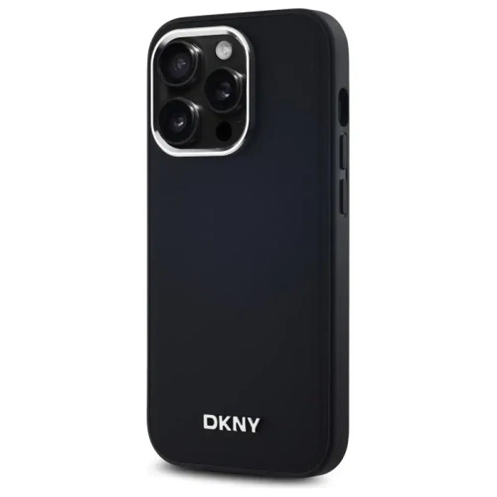 DKNY Plain Logo MagSafe Калъф за iPhone 14 Pro - черен