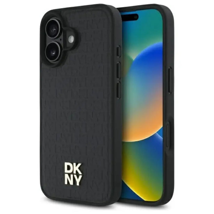 DKNY Repeat Pattern Stack Logo MagSafe Калъф за iPhone 16