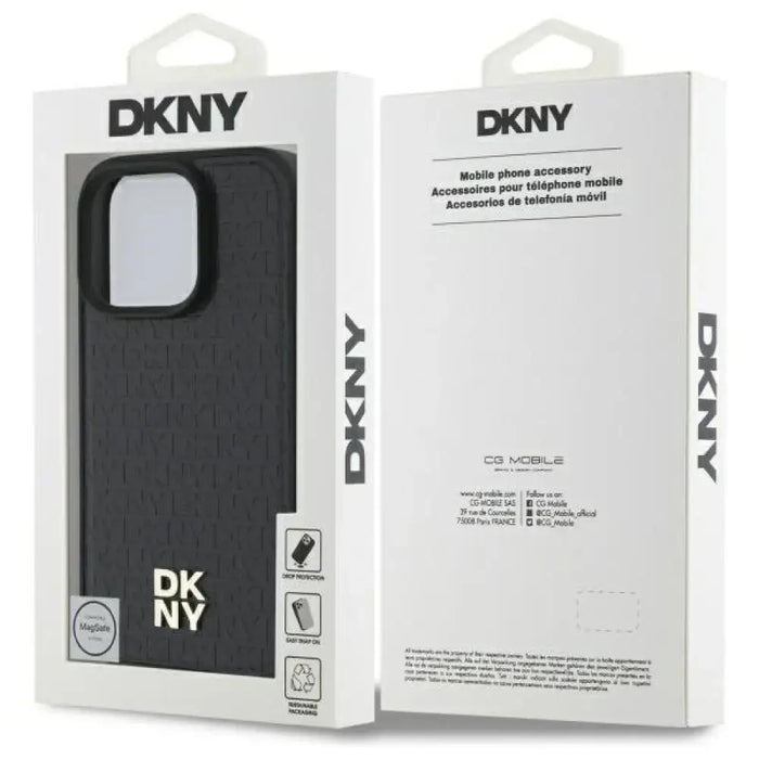 DKNY Repeat Pattern Stack Logo MagSafe Калъф за iPhone 16