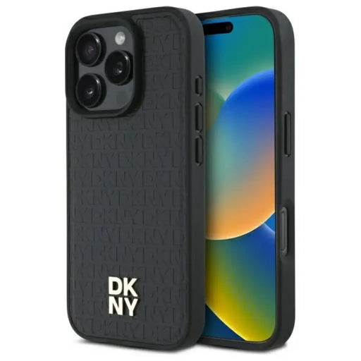 DKNY Repeat Pattern Stack Logo MagSafe Калъф за iPhone 16