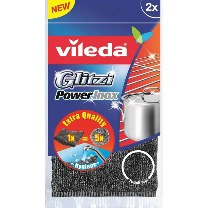 ДОМАШНА ТЕЛ INOX POWER 2БР VILEDA