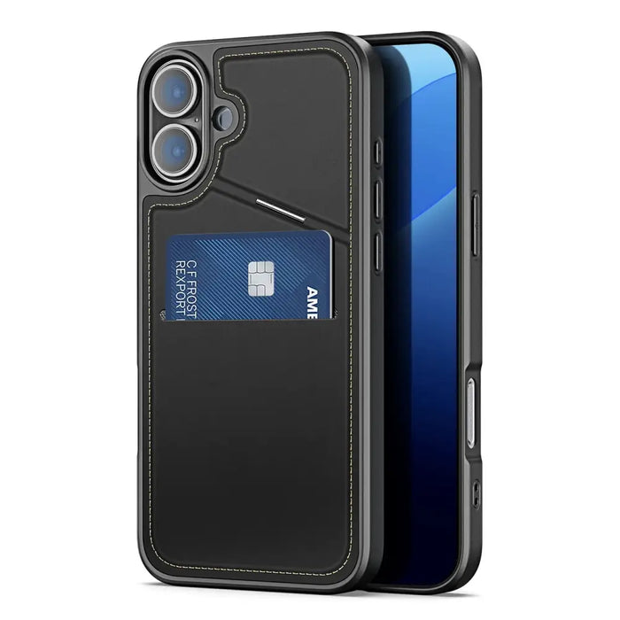 Dux Ducis Rafi II Mag Case с MagSafe за iPhone 16 - черен