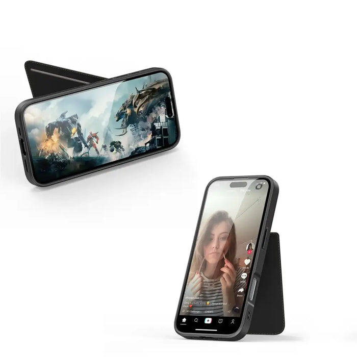 Dux Ducis Rafi II Mag Case с MagSafe за iPhone 16 - черен