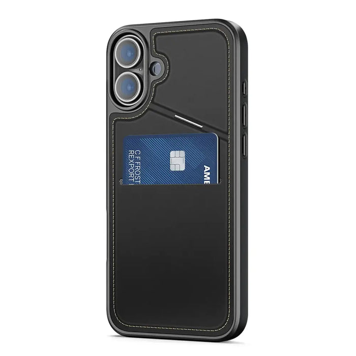 Dux Ducis Rafi II Mag Case с MagSafe за iPhone 16 - черен