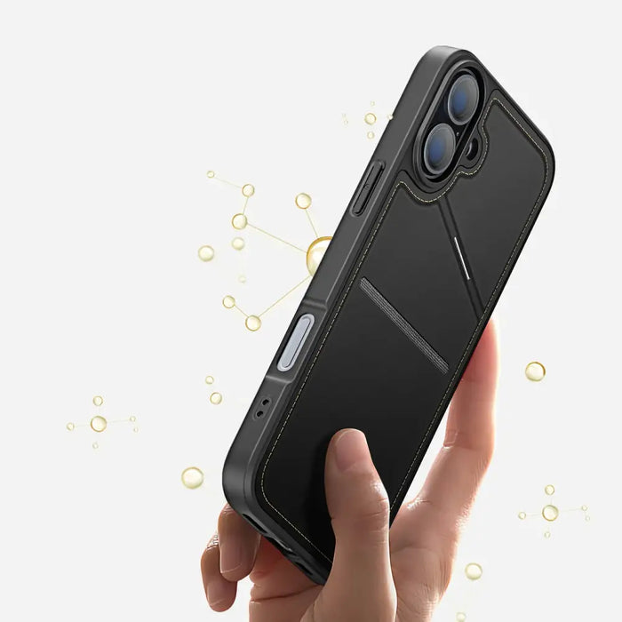 Dux Ducis Rafi II Mag Case с MagSafe за iPhone 16 - черен