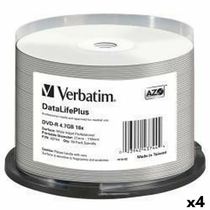 DVD-R Verbatim DATALIFE PLUS 4,7 GB 16x 50 Части (4 броя)