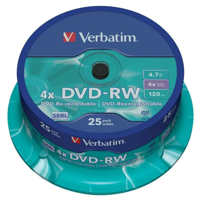 DVD-RW Verbatim 25 броя Многоцветен 4,7 GB 4x