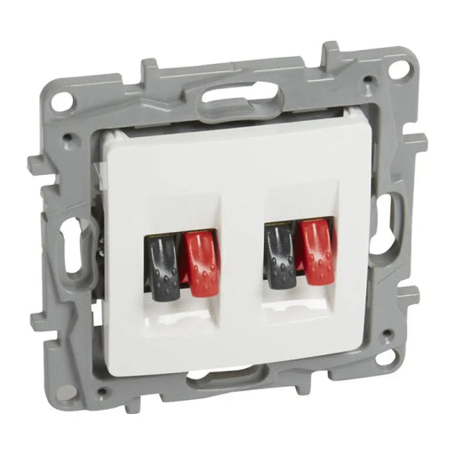ДВОЙНА АУДИО РОЗЕТКА NILOE LEGRAND - БЯЛ