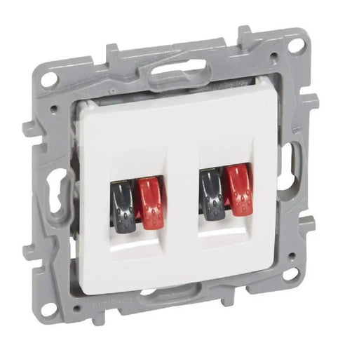 ДВОЙНА АУДИО РОЗЕТКА NILOE LEGRAND - БЯЛ