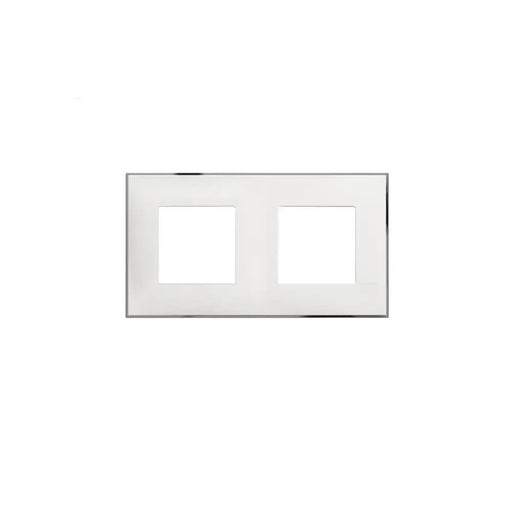 ДВОЙНА РАМКА CLASSIA LEGRAND - БЯЛО С ХРОМ