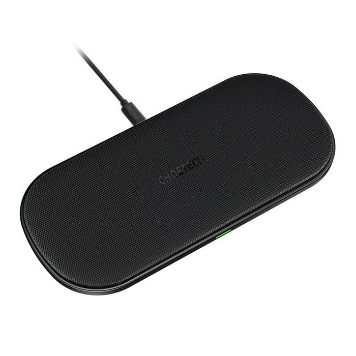 Двойно безжично зарядно устройство Choetech T535 бяло