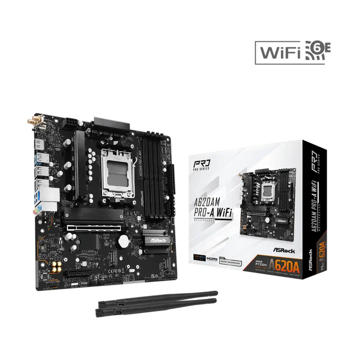 Дънна платка ASRock A620AM PRO-A WIFI AM5