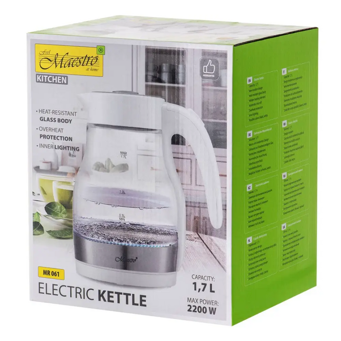 ЕЛЕКТРИЧЕСКА КАНА MAESTRO MR-061 БЯЛА