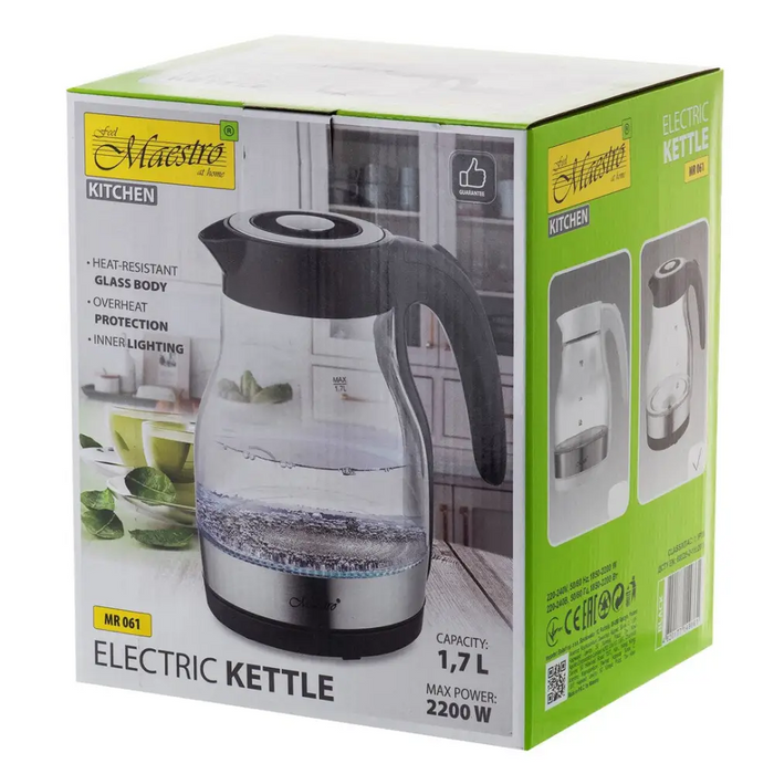 ЕЛЕКТРИЧЕСКА КАНА MAESTRO MR-061 ЧЕРНА