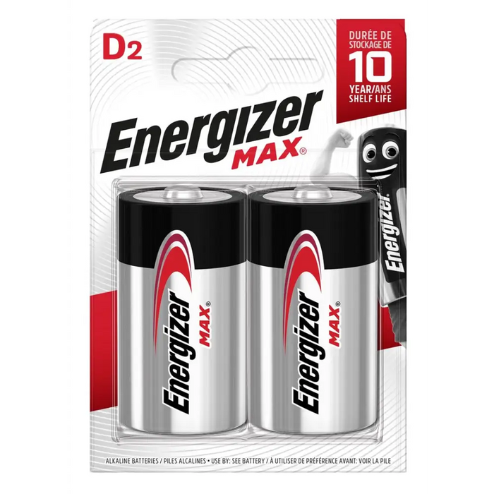 ЕНЕРГАЙЗЪР БАТЕРИЯ MAX D LR20 2 бр. ЕКО опаковка