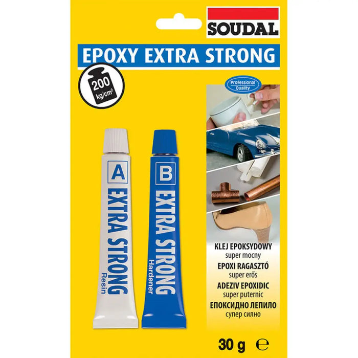 ЕПОКСИДНО ЛЕПИЛО EPOXY EXTRA STRONG 30 G SOUDAL