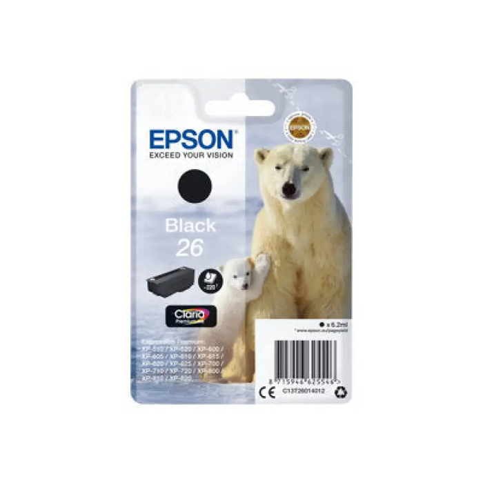 EPSON 4LB 26 черна касета с мастило стандартен капацитет