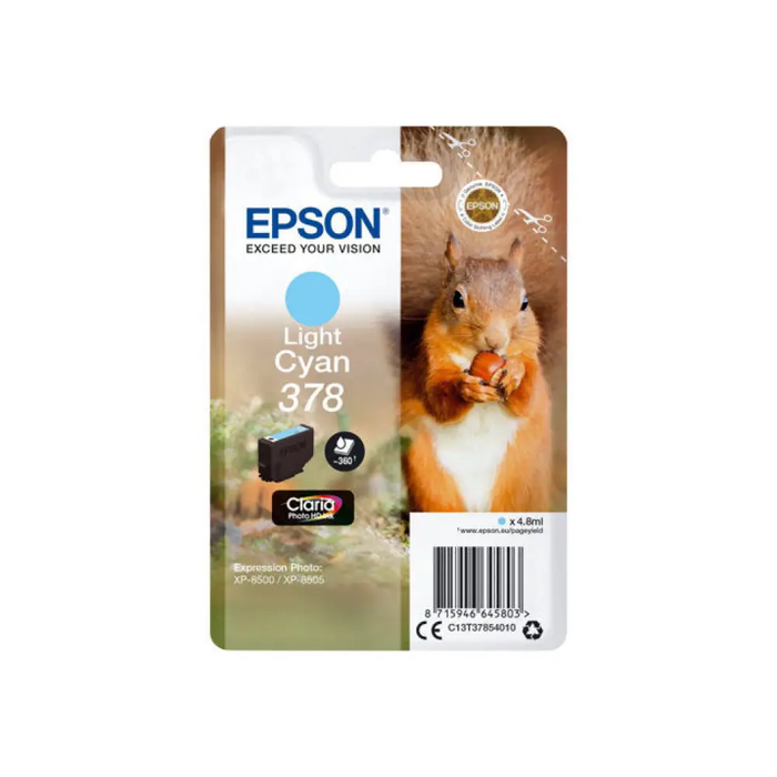 EPSON 5LB Singlepack Light Cyan 378 Eichhörnchen Clara