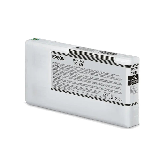 Epson T9138 Matte Black Ink Cartridge (200 ml)