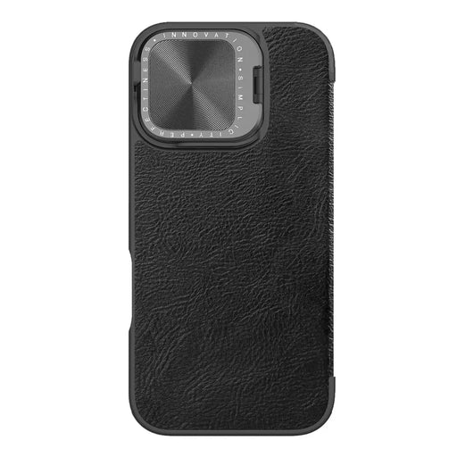 Etui Nillkin Qin Prop кожен iPhone 16 (черен)