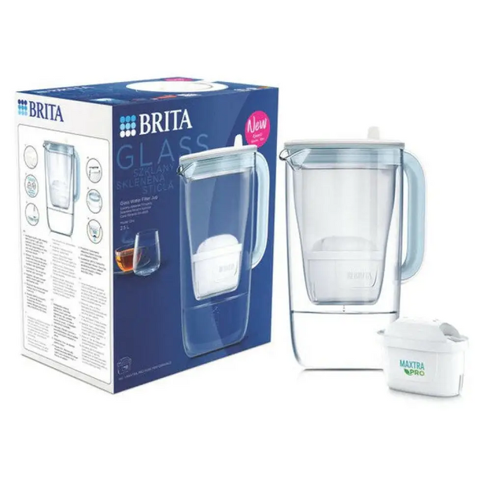 ФИЛТРИРАЩА КАНА СТЪКЛЕНА 2.5 L BRITA MAXTRA PRO