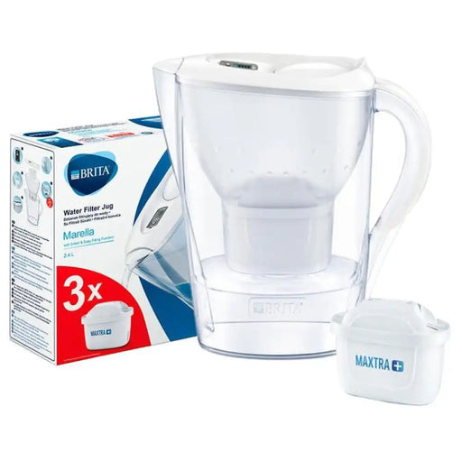 Филтрираща кана Brita MARELLA COOL MEMO 2.4L БЯЛ + 3