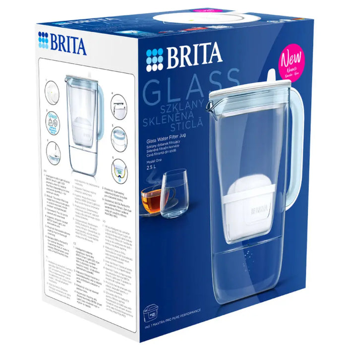 ФИЛТРИРАЩА КАНА СТЪКЛЕНА 2.5 L BRITA MAXTRA PRO