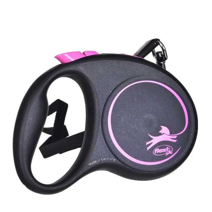 Flexi Black Design S 5 m прибиращ се повод за кучета