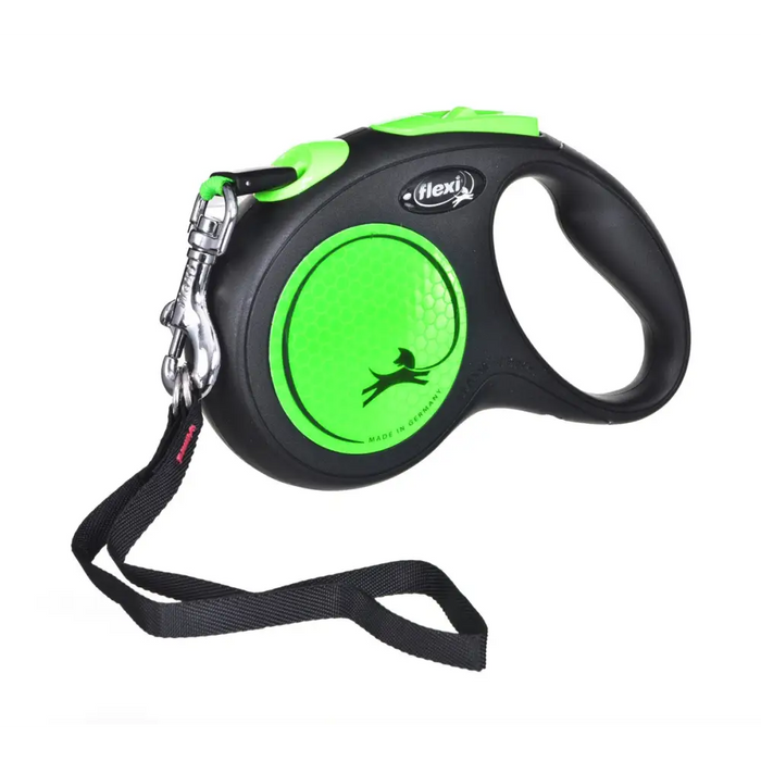 Flexi New Neon S 5 м прибиращ се повод за кучета