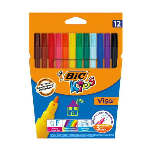 ФЛУМАСТЕРИ VISA 12 бр. BIC