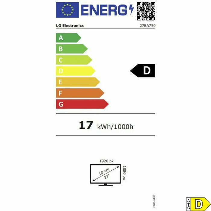 Gaming монитор LG 27BA750 B Full HD 27’’
