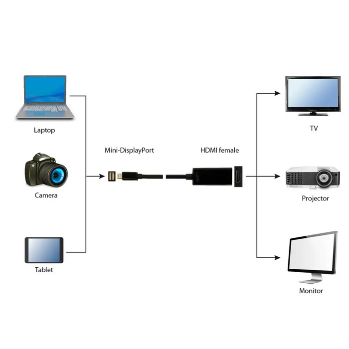 Gembird A-MDPM-HDMIF-02 адаптер за видео кабел Mini