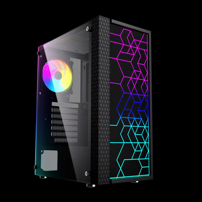 Gembird Fornax 2500 ARGB Gaming ATX кутия за компютър Midi