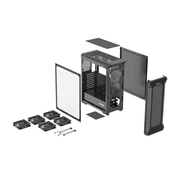GENESIS Irid 505F Midi Tower Черен