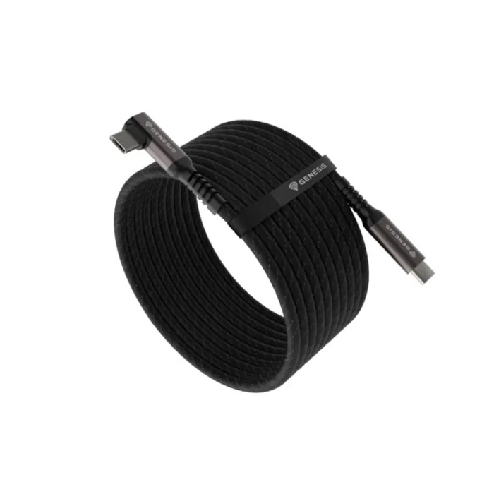 Genesis кабел USB-C M/M 3.1 GEN 2 10GB/S PD60W VR 5m черен