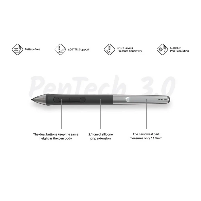 Графичен дисплей таблет HUION Inspiroy 2 M 5080 LPI Зелен