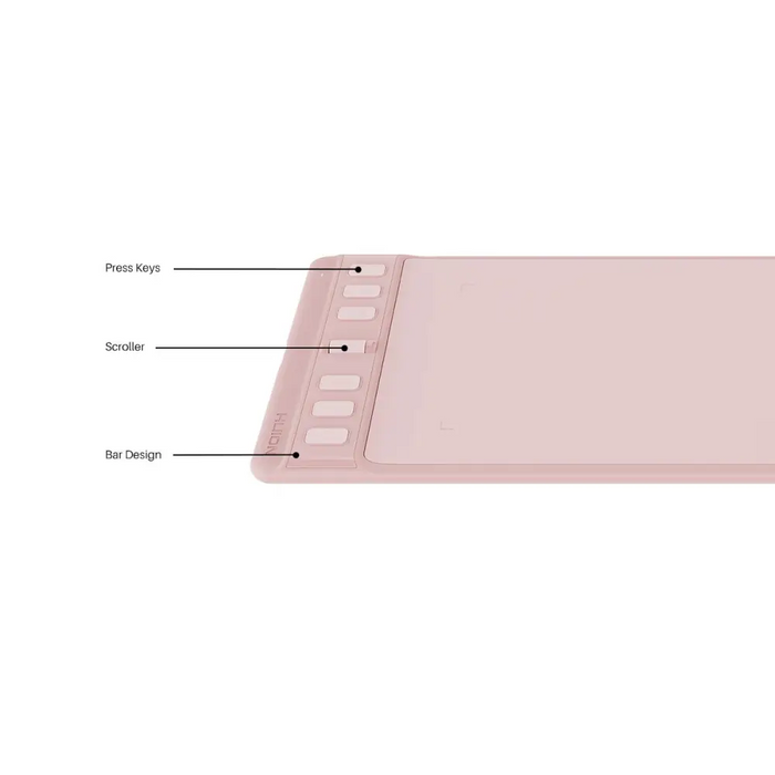 Графичен дисплей таблет HUION Inspiroy 2 S 5080 LPI Розов