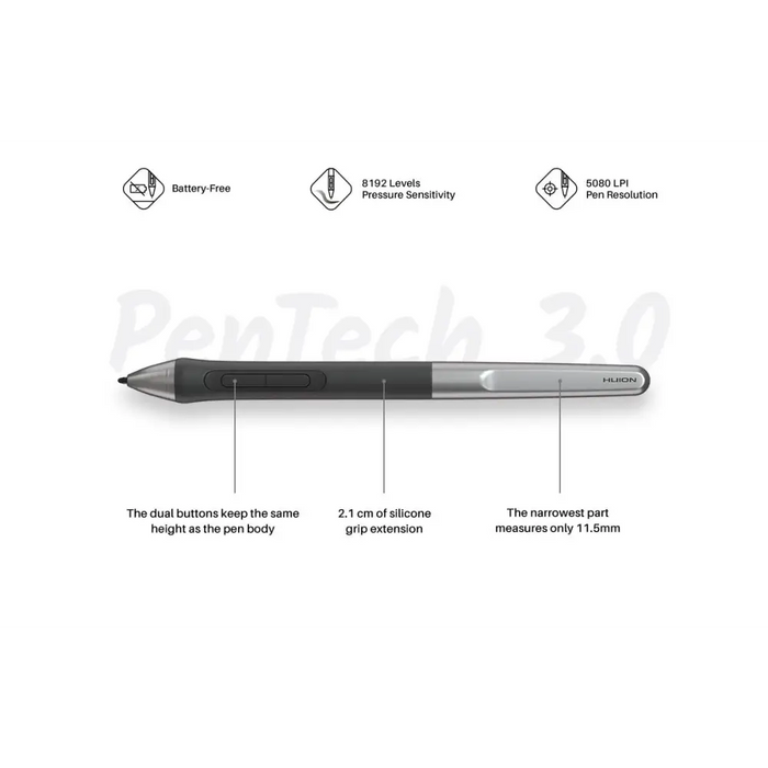 Графичен дисплей таблет HUION Inspiroy 2 S 5080 LPI Розов