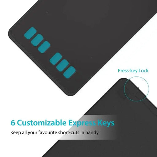 Графичен таблет HUION Inspiroy H640P USB Черен