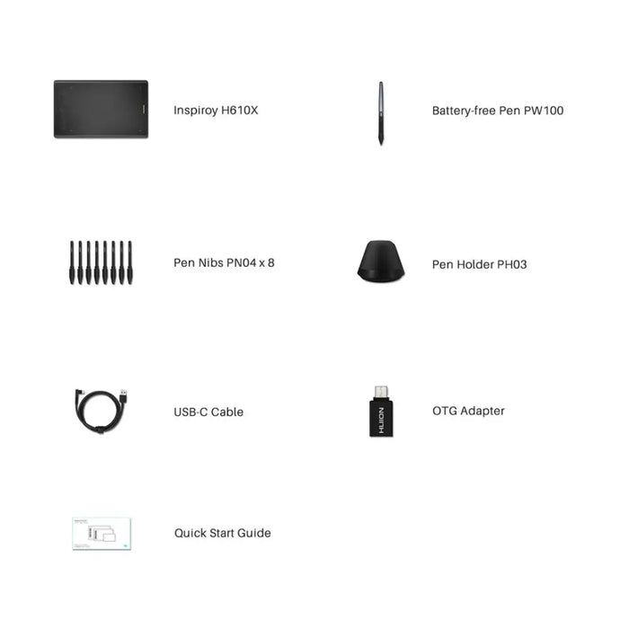 Графичен таблет Huion Inspiroy H610X