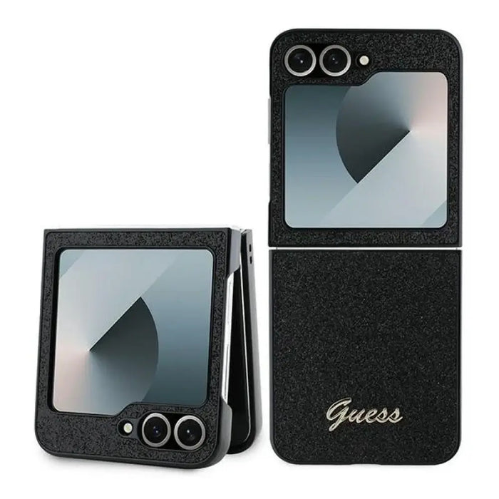 Guess 4G калъф Glitter Script за Samsung Galaxy Z Flip 6