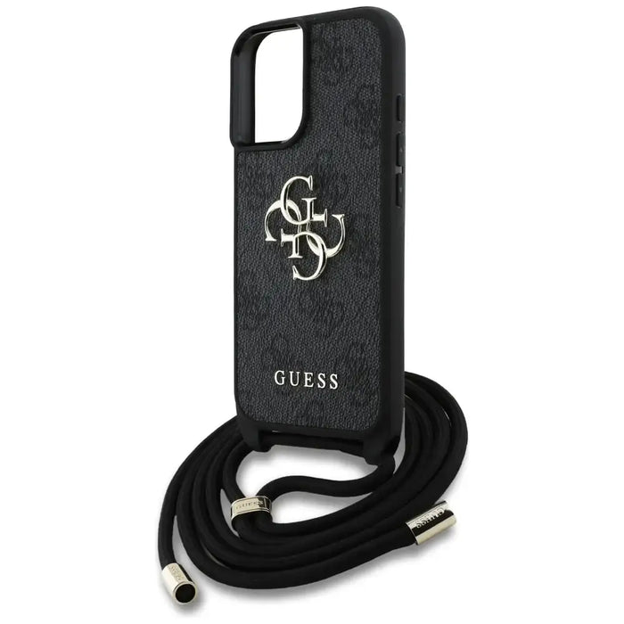 Guess 4G калъф с голямо лого и щампа през тялото за iPhone