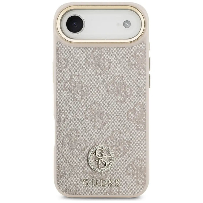 Guess 4G Strass Logo & Big Strap Metal Buttons MagSafe Case