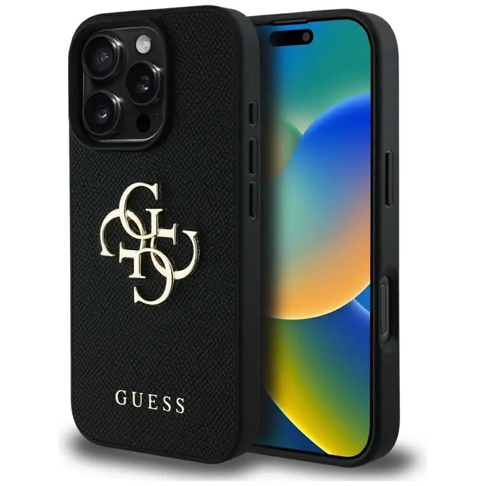 Guess Grained Big 4G Logo Small Classic Logo Case за iPhone